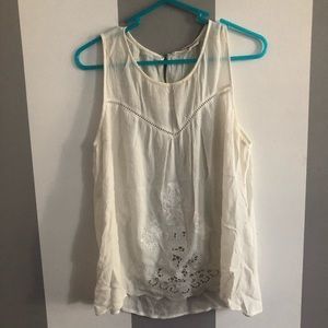 embroidered tank top